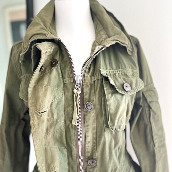 J.Crew Women's Utility Jacket Army Green Size small - Picture 4 of 10